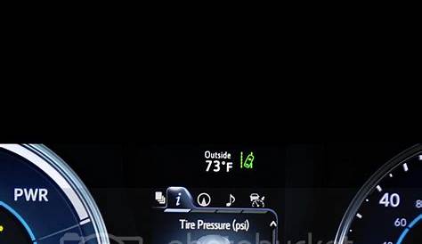 tire pressure warning light on toyota camry