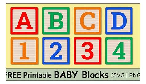 Printable Colored Block Letters And Numbers - Infoupdate.org