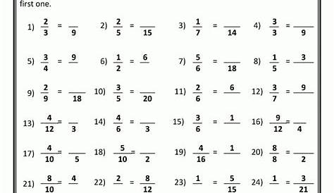 identify fractions worksheet 4th grade