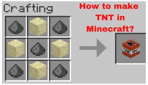 how to make tnt on minecraft