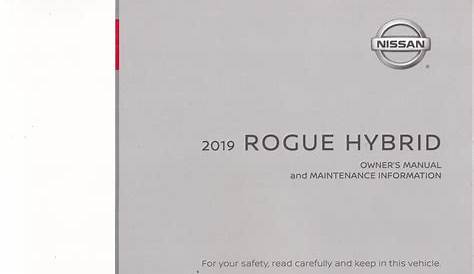 2023 nissan rogue owner's manual