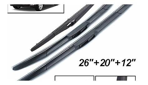 toyota highlander 2018 wiper blade size