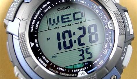 casio pro trek solar manual