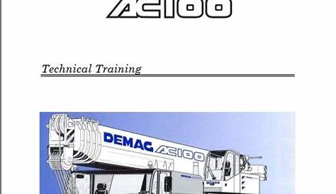 Terex Crane AC100 Technical Training Manual | Auto Repair Manual Forum