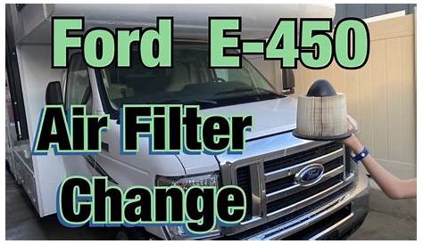 Ford E-450 E-350 Air Filter Change Class C RV Motorhome Forest River