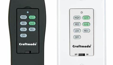 craftmade fan remote control replacement