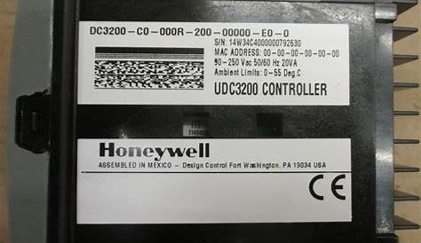 Honeywell Udc3200 User Manual