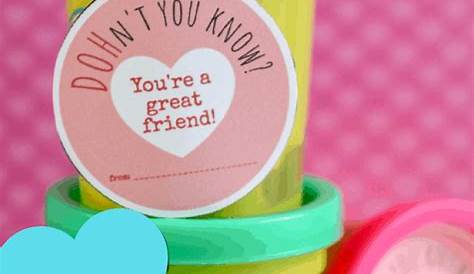 Play Doh Valentines (free printable PDF template) - Life Should Cost Less