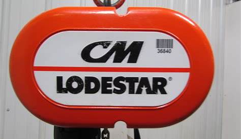 CM Lodestar J New 1/2 Ton Electric Chain Hoist 32FPM 15'Lift 110/120Volt