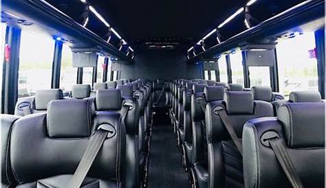 inside of charter buses