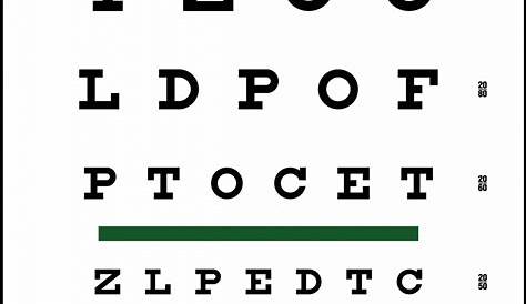 Snellen Chart: Red and Green Bar Visual Acuity Test - Precision Vision