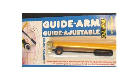 OLFA GUIDE-ARM ROTARY GUIDE RTY-GUIDE 5mm - 80-mm SEWING MARGINS -MADE