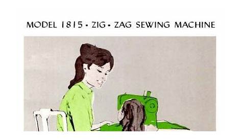 Kenmore 158.1815 Sewing Machine Instruction Manual