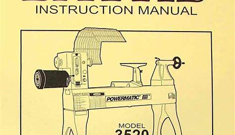 POWERMATIC 3520 Wood Lathe Operators Part Manual | Ozark Tool Manuals