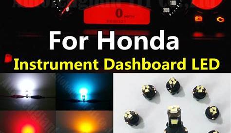 honda accord instrument panel lights