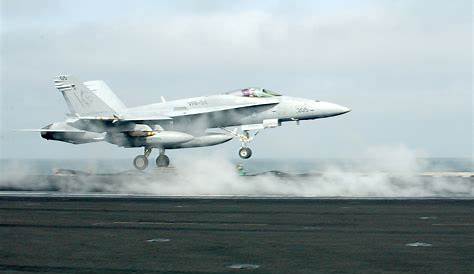 F/a-18 Launches From The Flight Deck Of The Uss George Washington