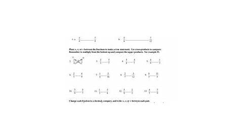 Rational Numbers Worksheet for 6th - 7th Grade | Lesson Planet