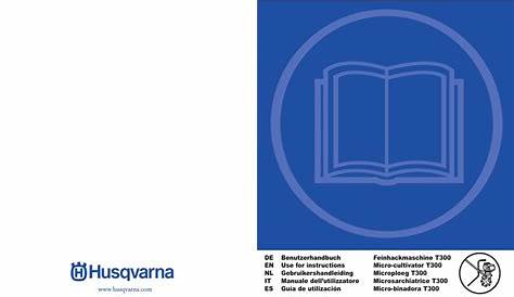 HUSQVARNA T300 INSTRUCTIONS FOR USE MANUAL Pdf Download | ManualsLib