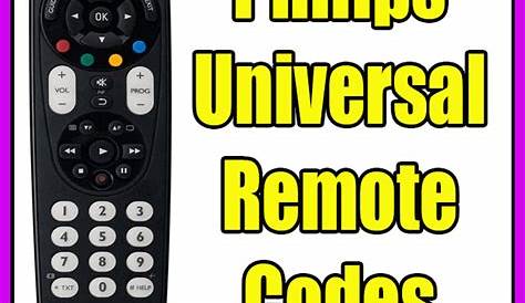 philips 3 device universal remote control manual codes