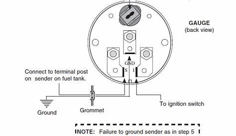 autometer volt gauge wiring diagram