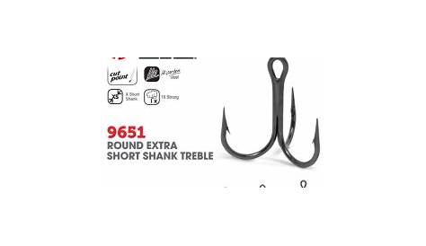 Treble Hooks: VMC Treble Hook 9651 BN (10pcs)