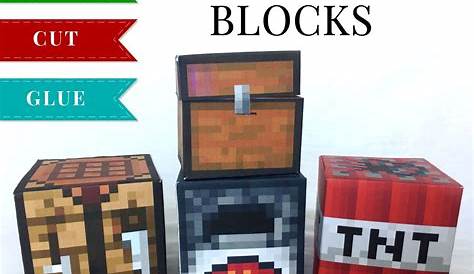 Printable Minecraft Papercraft Chest - Printable Papercrafts