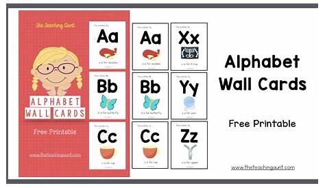 Alphabet Wall Cards - The Teaching Aunt