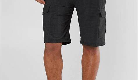 BKE Liam Hybrid Cargo Stretch Walkshort - Men's Shorts in Black | Buckle