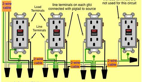 Wiring Diagrams Multiple Receptacle Outlets - Do-it-yourself-help.com