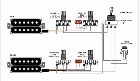 Guitar Wiring Diagram 2 Humbucker 1 Volume 1 Tone - Wiring Diagram