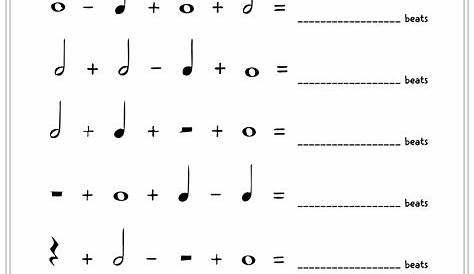 10 Best Images of Music Theory Worksheets Note Value - Music Note