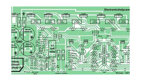 300 watts power amplifier circuit diagram