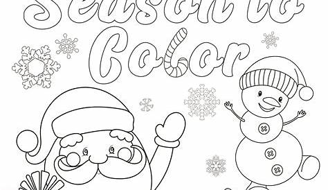 FREE Christmas Coloring Page - 'Tis the Season to Color! - Happiness is