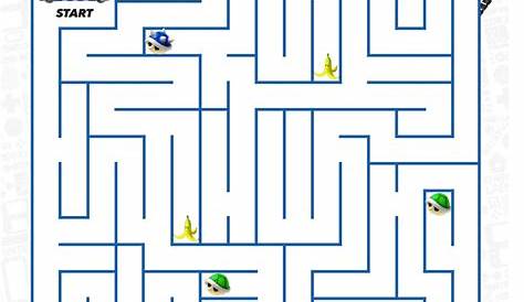 Mario Kart 7 Printable Maze Game - Play Nintendo. | Super mario