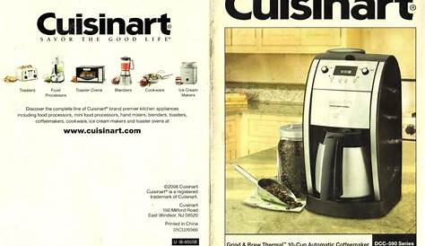 Cuisinart DCC 590 | Use and Care Manual
