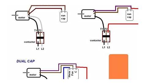 ac fan motor start capacitor wiring diagram