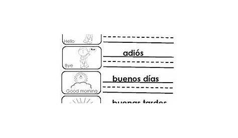 worksheets to learn spanish