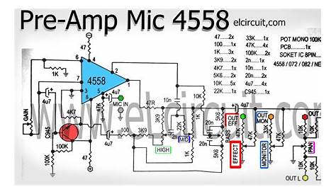 mic amp circuit diagram