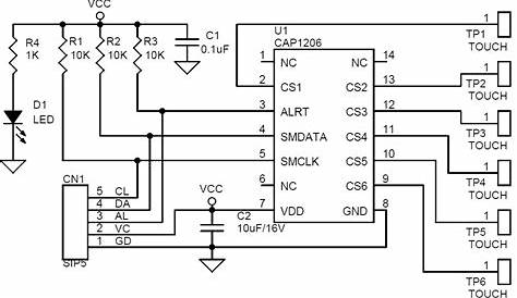 6-Channel Capacitive Touch Sensor Module - Electronics-Lab.com