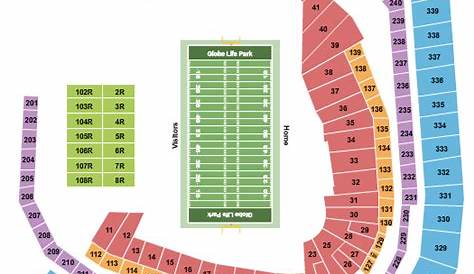 globe life field seating chart prices
