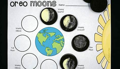 oreo cookie moon phases worksheet