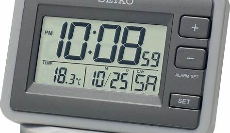 Seiko LCD Alarm Clock (2268974) | Argos Price Tracker | pricehistory.co.uk