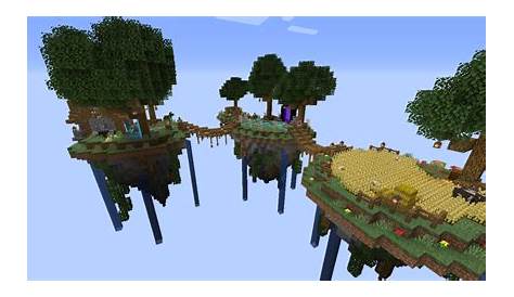 Small Skyblock Islands Minecraft Map
