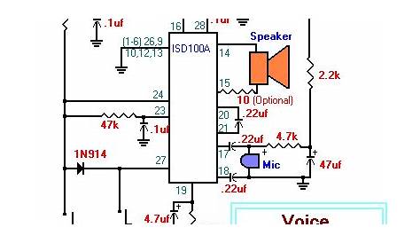 voice recorder circuit diagram