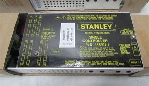 stanley mc521 yellow controller manual
