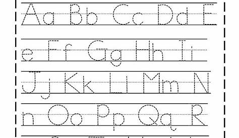 letter practice sheets for kindergarten