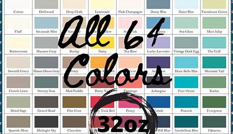 32oz Dixie Belle ALL 64 PAINT COLORS Chalk Mineral Paint | Etsy