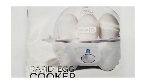 Dash Rapid Egg Cooker Model DEC005LV Recipe Guide & Instruction Manual