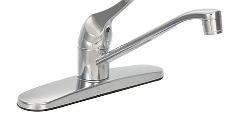 The Glacier Bay Single-Handle Kitchen Faucet features a sleek and