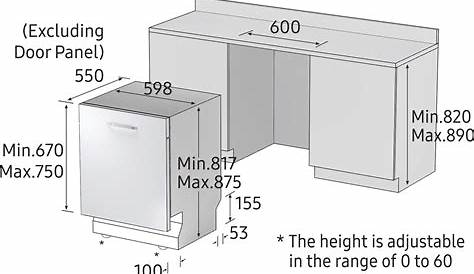 samsung dishwasher model dmt400rhb dimensions